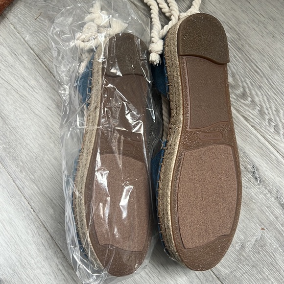 Denim Espadrilles with Rope tie by Nine West. size 9.5 - Picture 6 of 6